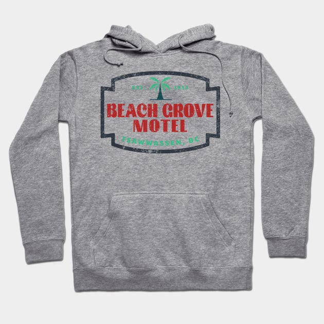 Beach Grove Motel Hoodie by FahlDesigns